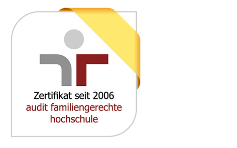 Zertifikat für audit familiengerechte Hochschule