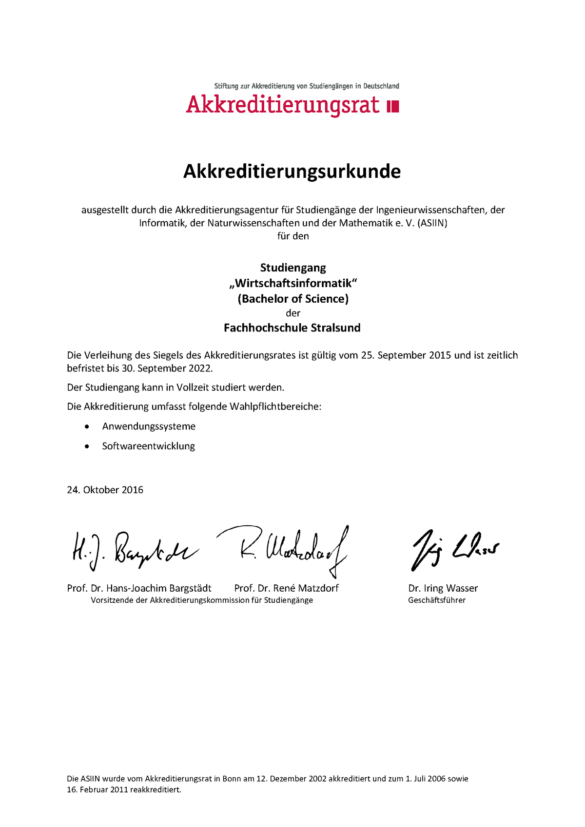 Wirtschaftsinformatik Bachelor Hochschule Stralsund