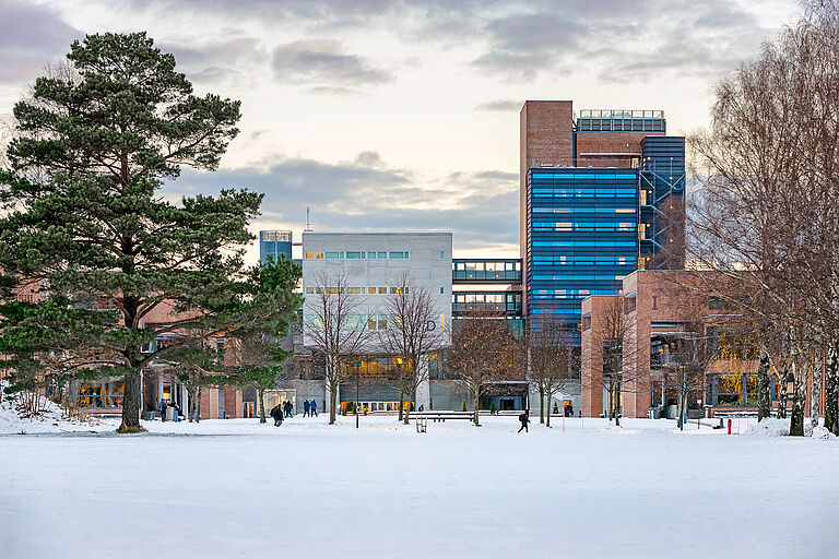 Campus Kristiansand im Winter
