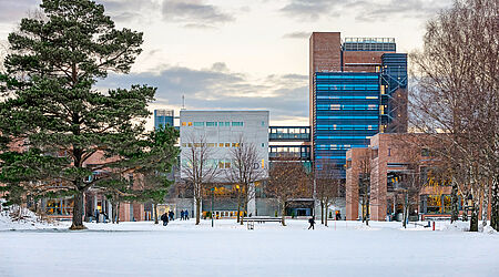 Campus Kristiansand im Winter