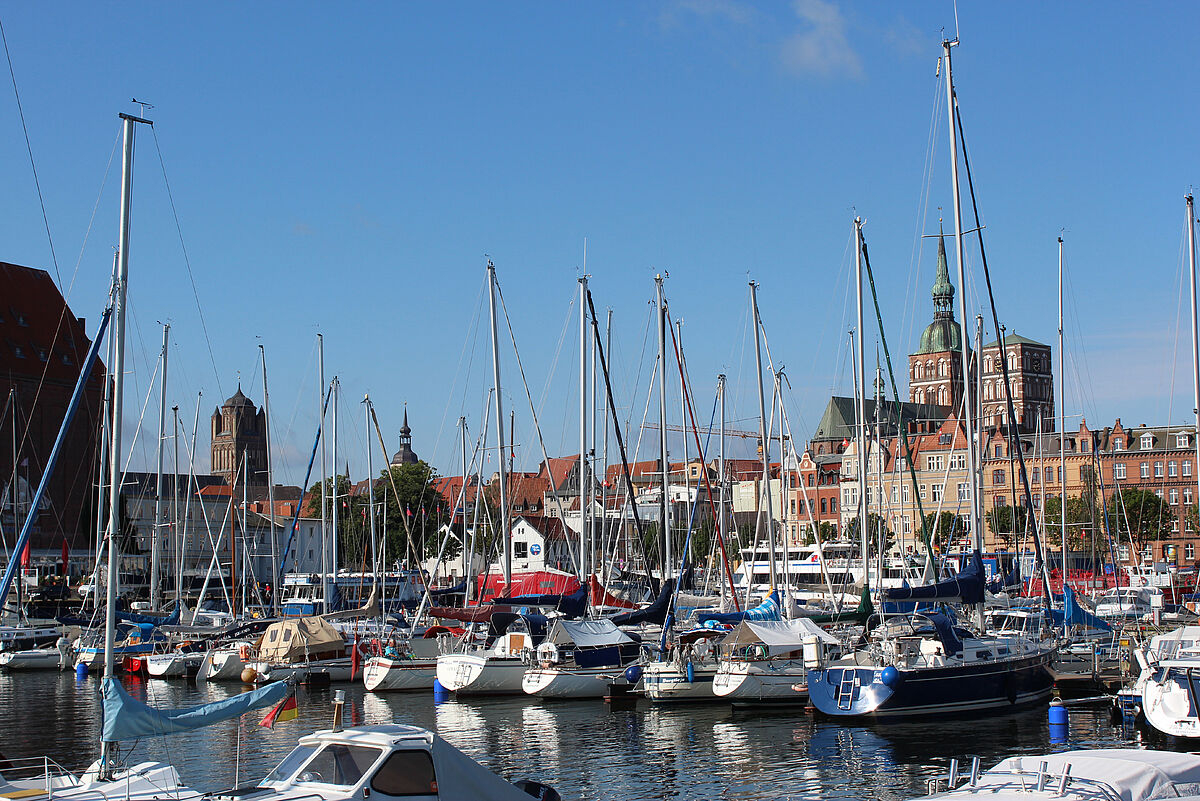 Boote im Stralsunder Hafen