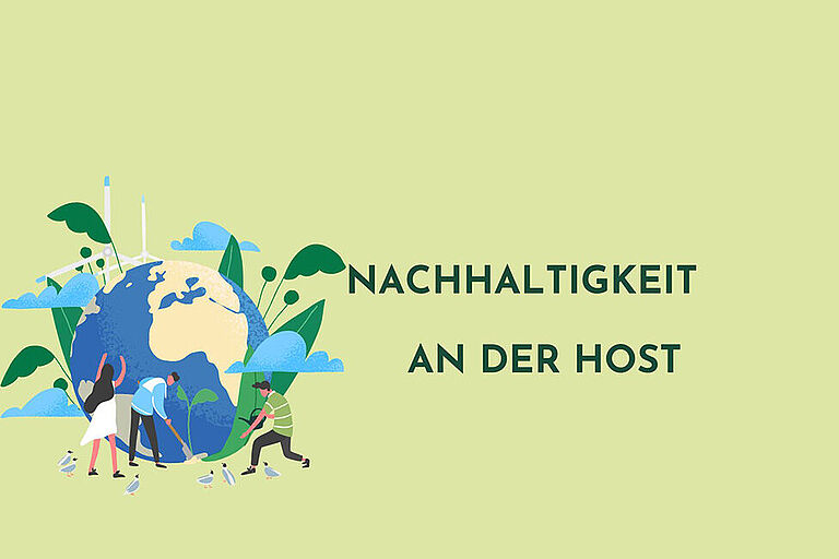 Designelement: blaue Erde auf grünen Hintergrund, um die einzelne Pflanzen wachsen